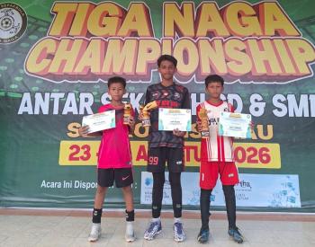 Tim Sepak Bola SDN 024 Tarai Bangun Raih Juara I di Turnamen Tiga Naga Championship Tingkat SD se_ Provinsi  Riau