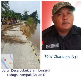 Galian C Menjamur di Kabupaten Kampar, Tony Chaniago S.H : Tim Yustisi apa fungsimu..!