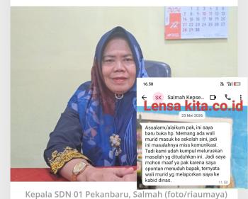 Kepsek SDN 01 Pekanbaru Diduga Terlibat Pungli Murid Masuk Sekolah Hingga LKS
