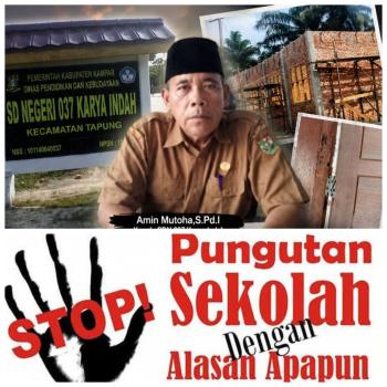 Buset.!! Belum Lagi Disorot Kasus Dugaan Korupsi Proyek 2,8 M, Kini SDN 037 Tapung Terlibat Bisnis Seragam