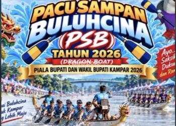 Ramaikan.!! Pacu Sampan Buluhcina 23 Hingga 25 Oktober 2026 Rebutkan Piala Wabub dan Bupati  Kampar
