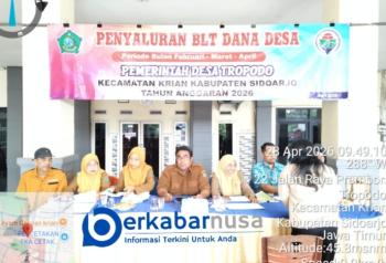 Kades Tropodo Haris Iswandi : Semoga Bantuan BLT DD Meringankan Beban Ekonomi Bagi Warga Penerima Manfaat.