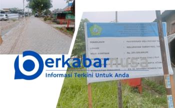 Pavingisasi di Taman Amburadul,Indikasi Kontraktor Hanya Ambil Untung.