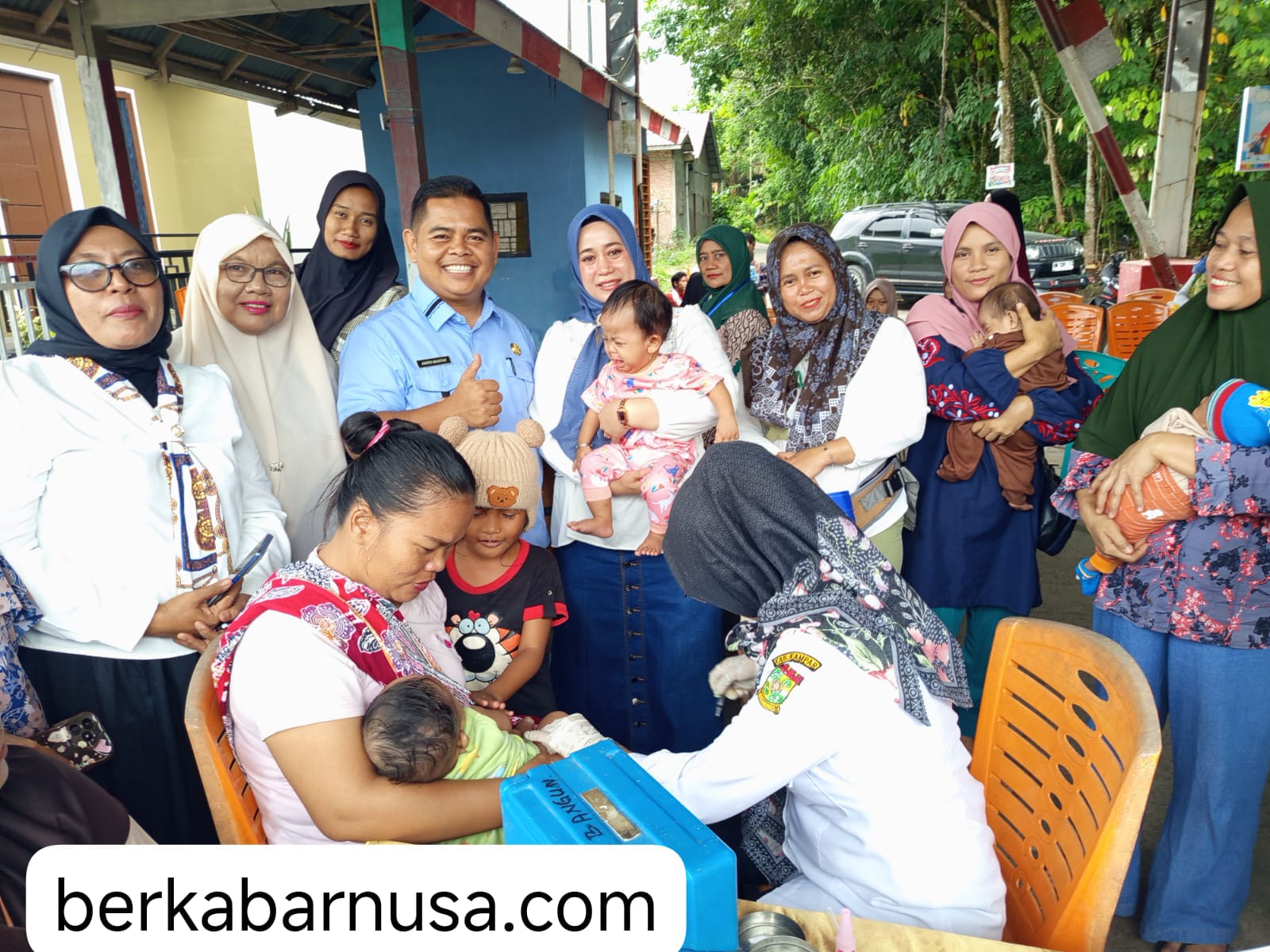 Kades Tarai Bangun Andra Maistar., S.Sos Kunjungi Pelayanan Posyandu Guna Memastikan Kualitas Layanan Kader Posyandu