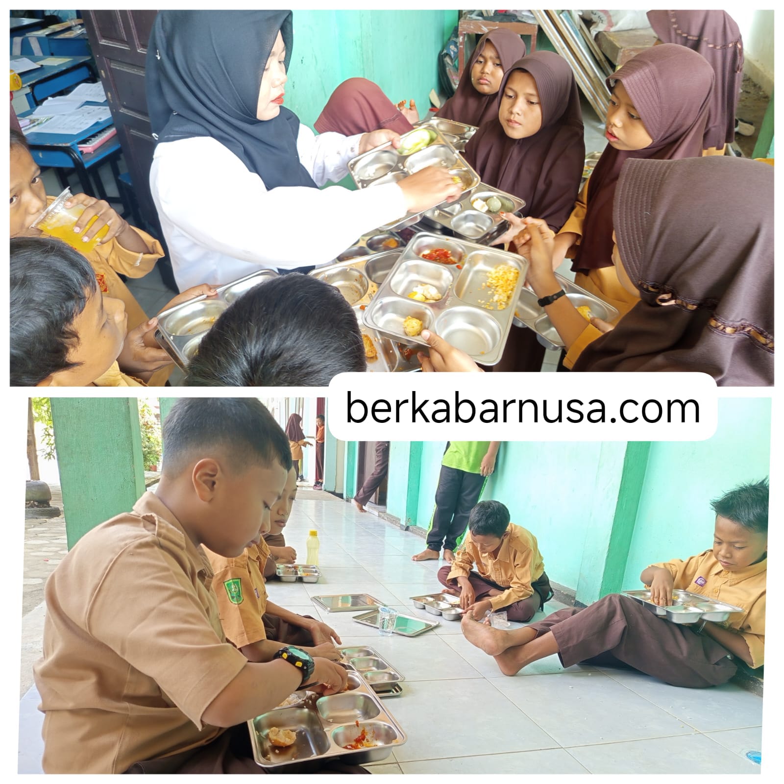 Makanan Gratis Bergizi di SDN 007 Rimbo Panjang : Enak, Lezat Hingga Minta Nambah