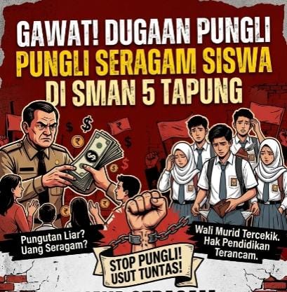 SMAN 5 Tapung 'Buka Lapak' Dagang Seragam, Himbauan Disdik dan Gubernur Riau di Kangkangi