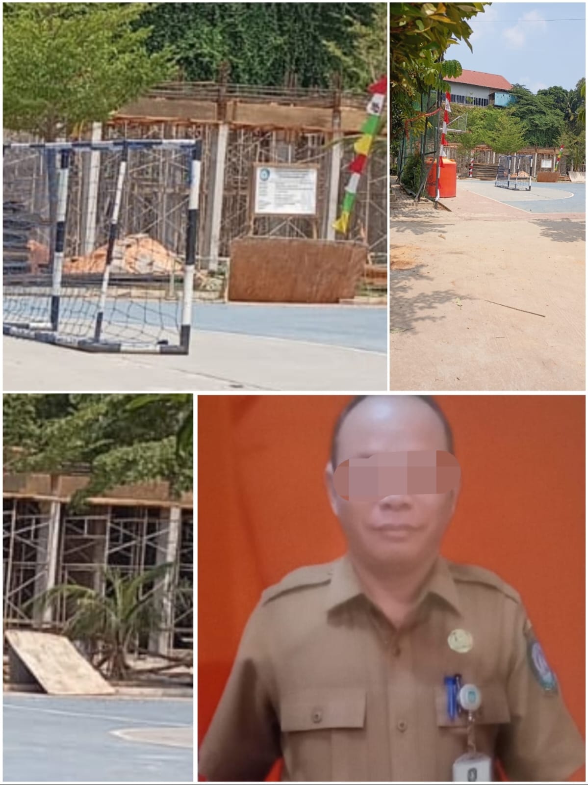 Tim Media Gabungan Investigasi Memantau Kegiatan Pembangunan Penambahan Ruang Kelas di SMAN 25 Batam Terhenti, Ada apa?