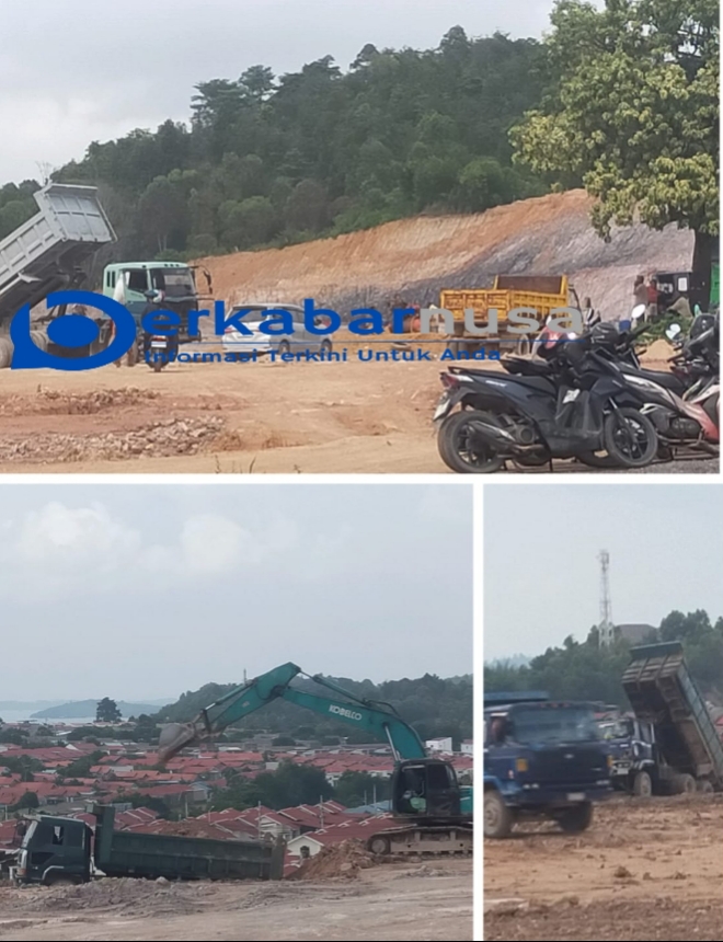 Miris ! Pematangan Lahan di Tanjung Piayu Diduga Ilegal.