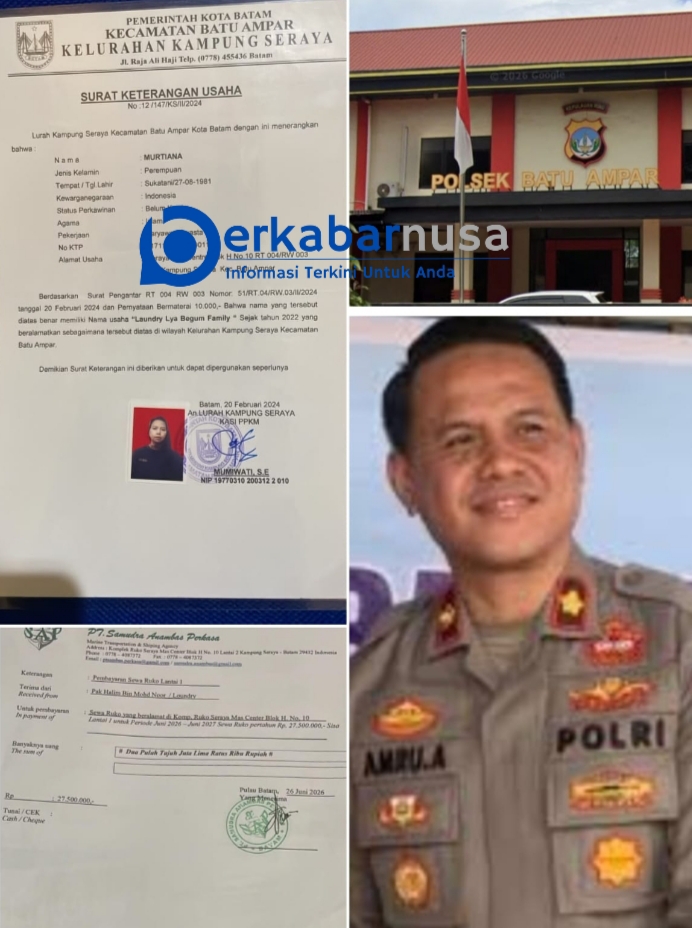 WNI Laporkan Dugaan Pemalsuan Kwitansi yang Mengatasnamakan WNA Ke Polsek Batu Ampar Batam.